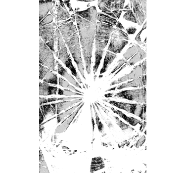 Folie Duschkabine Glassplitter Effekt - TenStickers