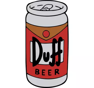 Kühlschrank Folie Duff Bier - TenStickers