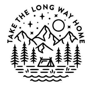 Long Way Home Laptop Sticker - TenStickers