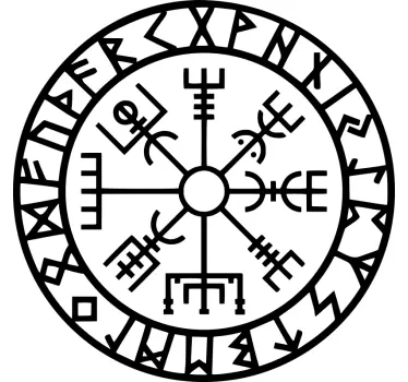 Wandtattoo Nordischer Kompass des Lebens - TenStickers