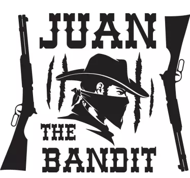 Laptop Aufkleber juan der bandit name brauch - TenStickers