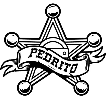 Wandtattoo Zitat sternabzeichen mit namen - TenStickers