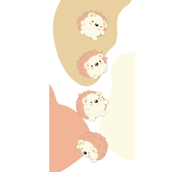 Folie Kühlschrank kuschelige igel - TenStickers
