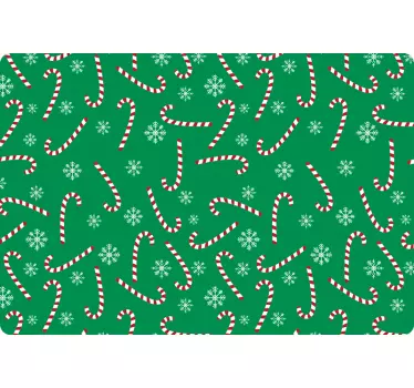 Laptop Aufkleber festliche zuckerstangen - TenStickers