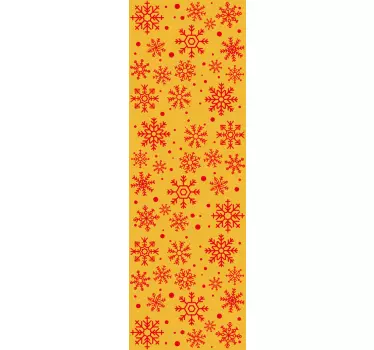 Folie kühlschrank schneeflocken-motiv overlay - TenStickers