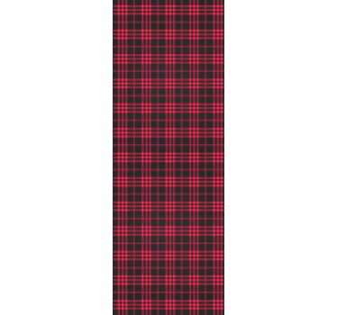 Kühlschrank Sticker Weihnachts-tartan-muster - TenStickers