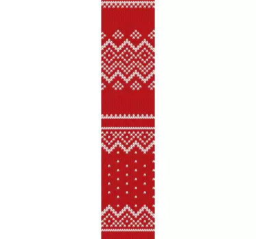 Folie tür im strickmuster stil - TenStickers