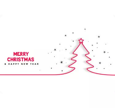 Laptop aufkleber weihnachtsbaum arrangement - TenStickers