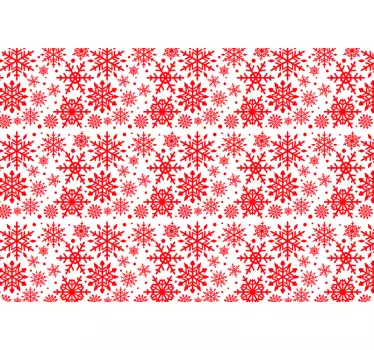 Laptop Aufkleber karmesinrotes schneeflockenmotiv - TenStickers