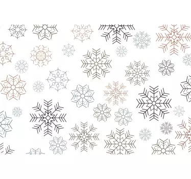 Laptop Aufkleber abdeckung mit schneeflockenmuster - TenStickers