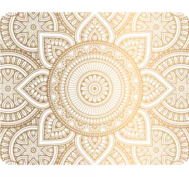 Laptop Sticker mit Goldenes mandala - TenStickers