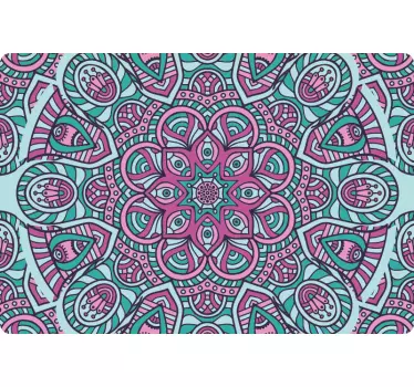 Notebook Aufkleber Buntes mandala - TenStickers