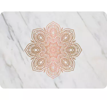 Notebook Aufkleber Mandala mit Marmoreffekt - TenStickers