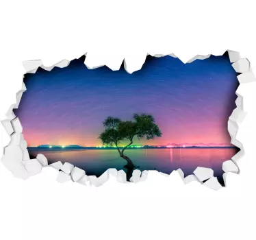 Aufkleber Optisches effektuniversum reflektiert - TenStickers