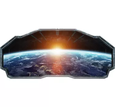 Wandtattoo visuelle Effekte Optisches effektraumvisier - TenStickers