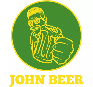 Autoaufkleber bierliebhaber emblem - TenStickers