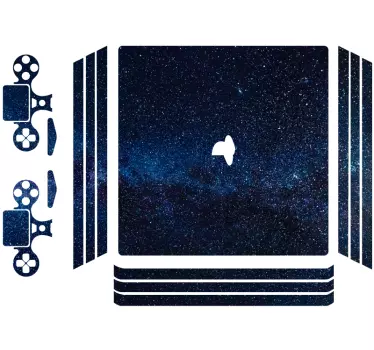 Ps4 aufkleber kosmisches galaxie design - TenStickers