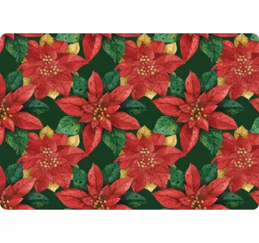 Laptop Aufkleber weihnachtsstern blumenmuster - TenStickers
