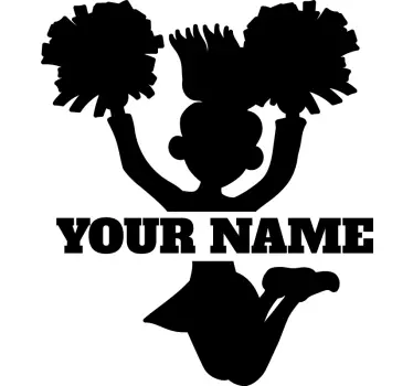 Wandtattoo kinderzimmer cheerleader wunschdesign - TenStickers