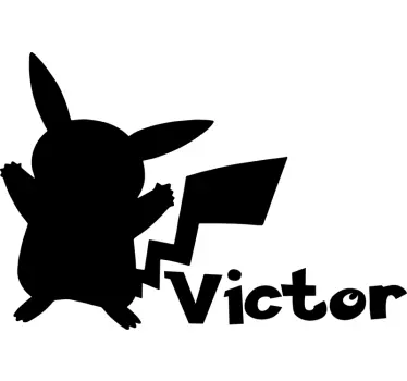 Pokémon mit Namen Wandtattoo Kinderzimmer - TenStickers
