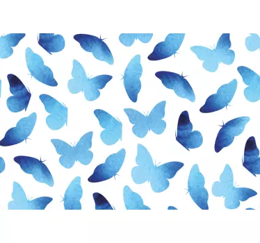 Laptop aufkleber azure schmetterlingsmotiv - TenStickers