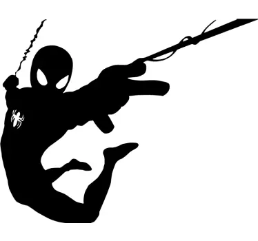 Wandtattoo Kinderzimmer Spiderman Silhouette - TenStickers
