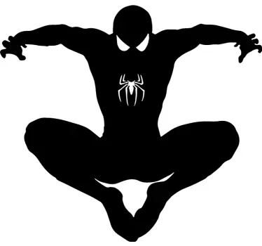 Superheld Aufkleber Spiderman silhouette - TenStickers