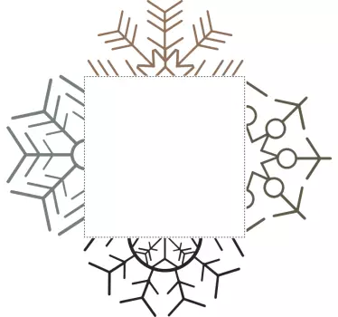 Wandtattoo Lichtschalter Schneeflocke - TenStickers