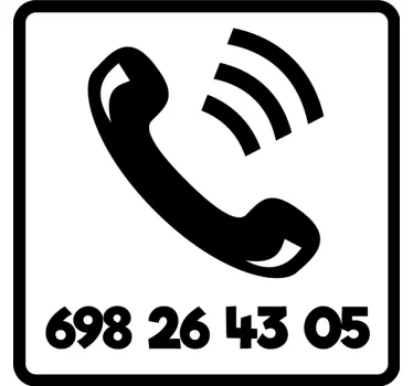 Schaufenster folie klassisches telefon symbol - TenStickers