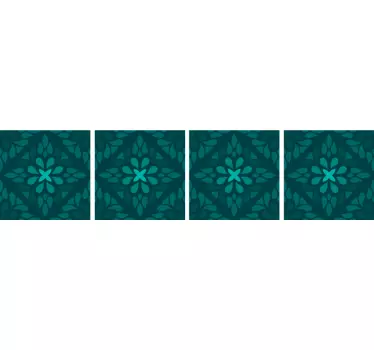 Fliesen Aufkleber geometrischer Smaragd - TenStickers