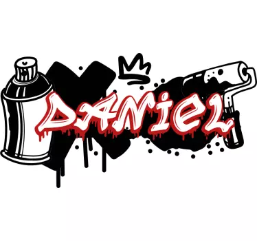 Urban Aufkleber Minimale Farben grafitti - TenStickers