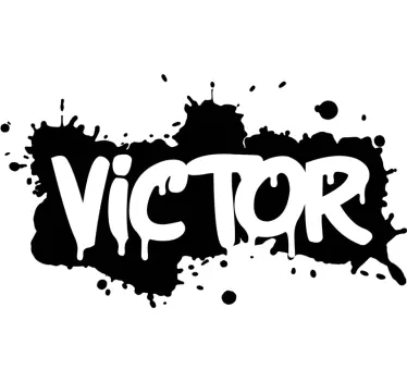 Personalisierte Wandtattoo Farbspritzer-graffiti - TenStickers