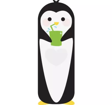 Pinguin Kühlschrank Folie - TenStickers
