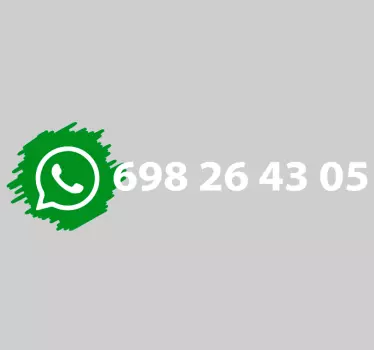Personalisierter WhatsApp-Schaufensteraufkleber - TenStickers