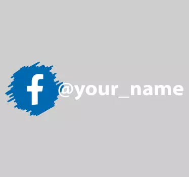 Schaufensteraufkleber Benutzerdefiniertes Facebook-Konto - TenStickers