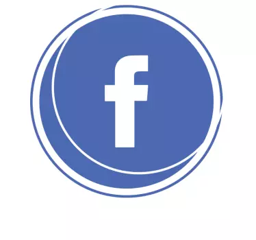 Fenster Sticker Personalisierter kreis facebook - TenStickers