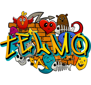 Wandtattoo Kinderzimmer Urban Graffiti mit Name - TenStickers