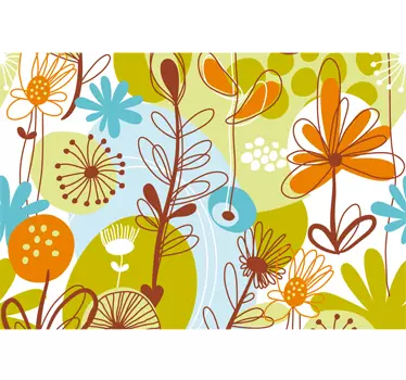 Blumen Laptop Aufkleber - TenStickers