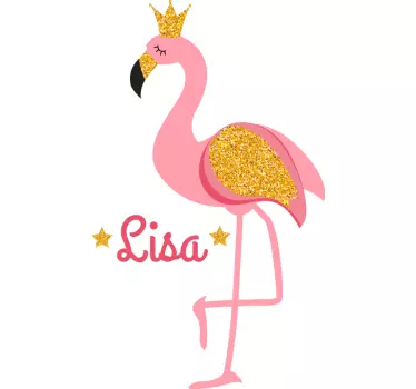 Wandtattoo Kinderzimmer süße flamingo-dekoration - TenStickers