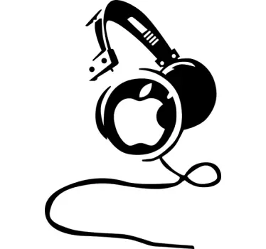 Kopfhörer iPad Mac Aufkleber - TenStickers