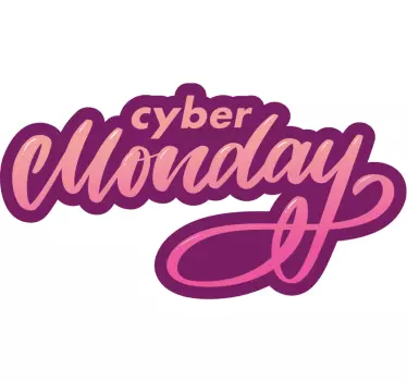 Schaufenster Folie cyber monday-rabattaktion - TenStickers