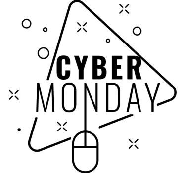 Schaufenster folie cyber monday verkaufsrausch - TenStickers