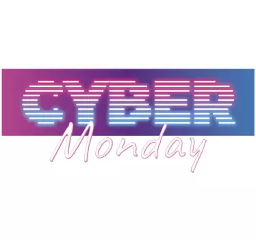 Schaufenster Folie cyber-shopping-event - TenStickers