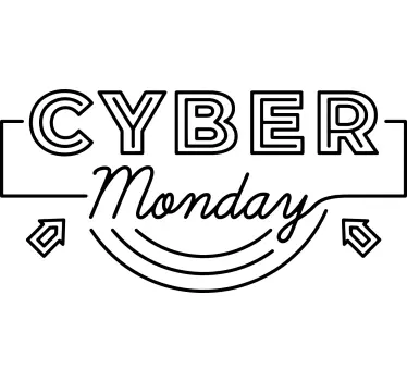 Schaufenster Folie cyber monday-special - TenStickers