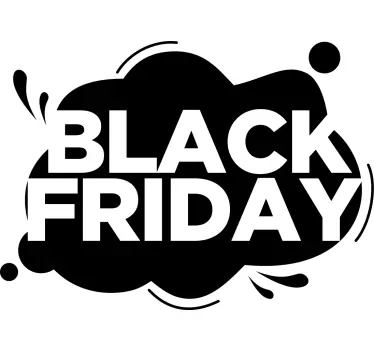 Wandtattoo Black Friday ankündigung des saisonverkaufs - TenStickers