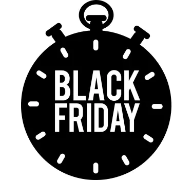 Schaufenster folie countdown black friday - TenStickers