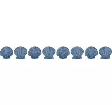 Bordüre selbstklebend muscheln inspiration - TenStickers