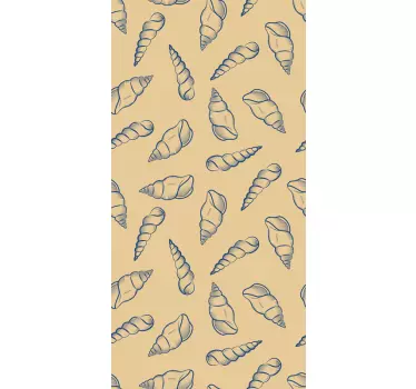 Folie Kühlschrank muschel-muster - TenStickers