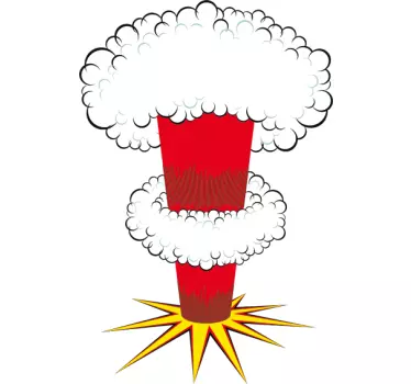 Nuklear-Explosion Laptop Sticker - TenStickers