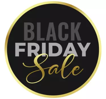 Rabatt aufkleber black friday sale aktion - TenStickers